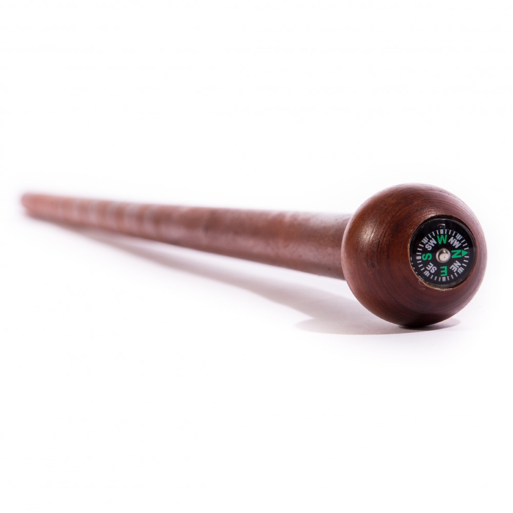 Walking-Cane-Oak-Compass
